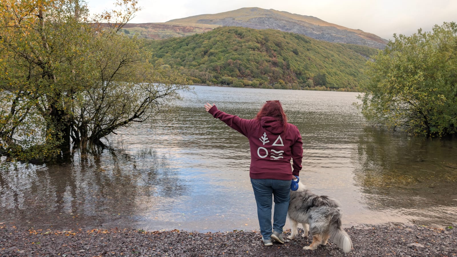 Kerensa wearing Flat Horizons in Llyn Padarn, North Wales